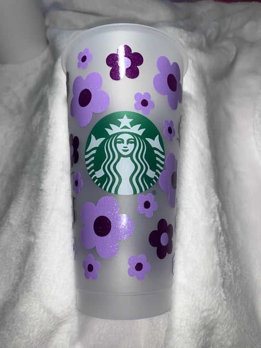 Retro Flower Cold Cup